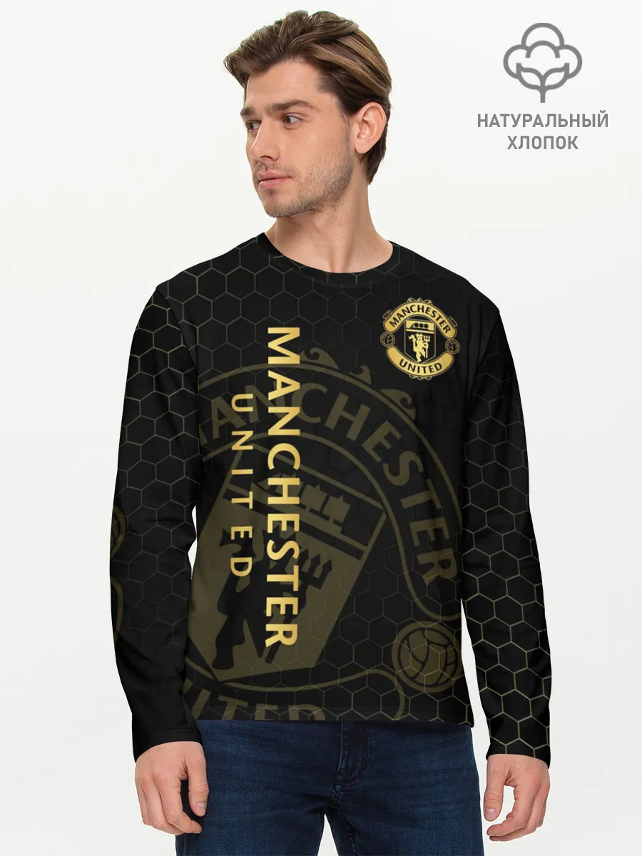 Мужской лонгслив базовый / Манчестер Юнайтед