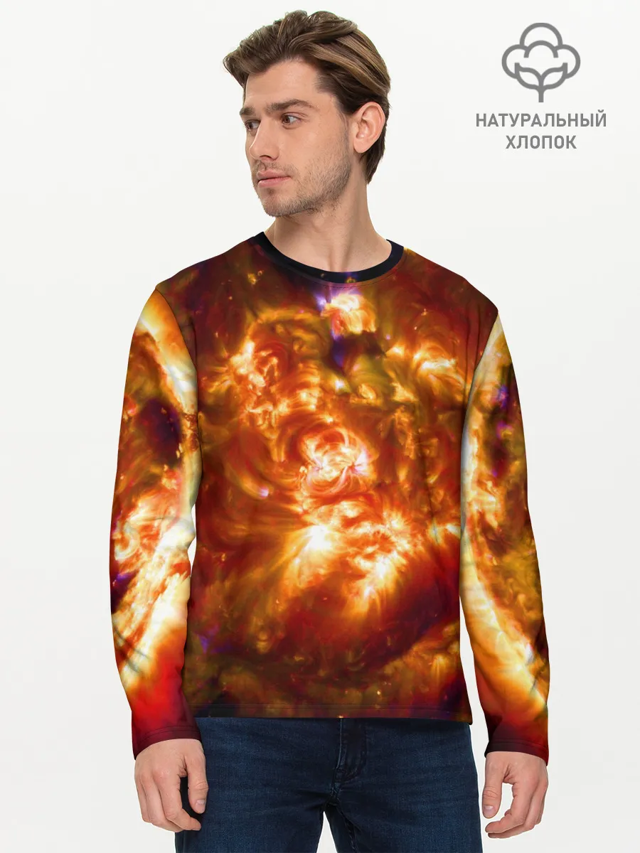 Мужской лонгслив базовый / Звезда