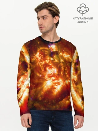 Мужской лонгслив базовый / Звезда