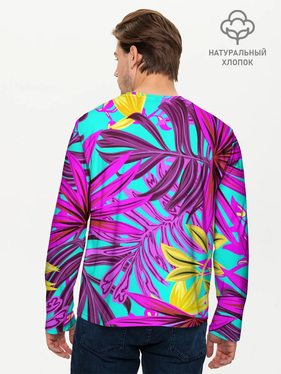 Мужской лонгслив базовый / ТРОПИЧЕСКИЙ