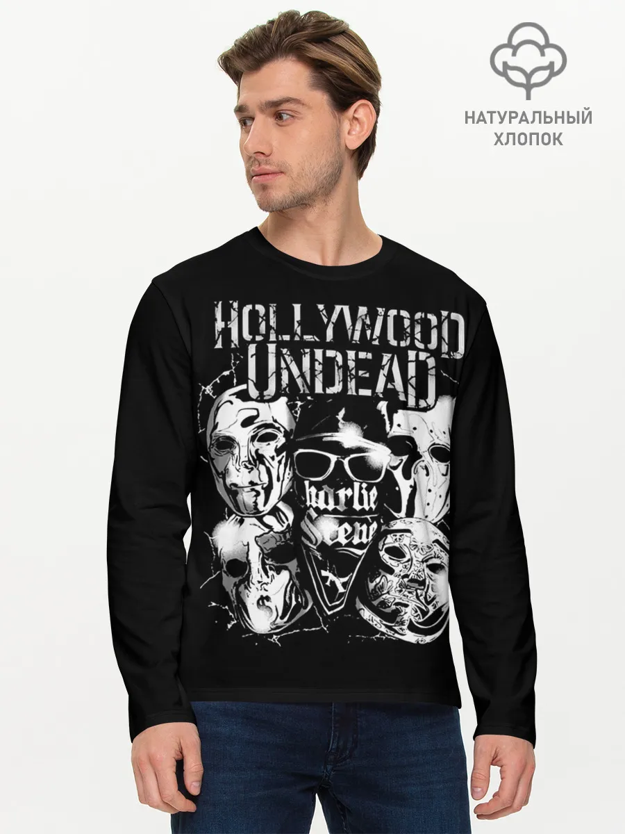 Мужской лонгслив базовый / Hollywood Undead