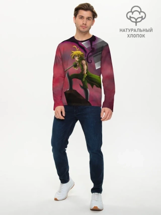Мужской лонгслив базовый / Meliodas с большим топором