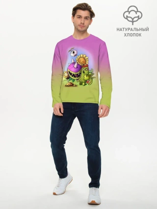 Мужской лонгслив базовый / Plants vs. Zombies