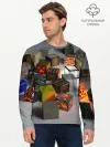 Мужской лонгслив базовый / MINECRAFT BLOX