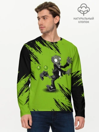 Мужской лонгслив базовый / Plants vs. Zombies