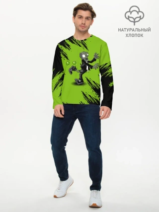 Мужской лонгслив базовый / Plants vs. Zombies