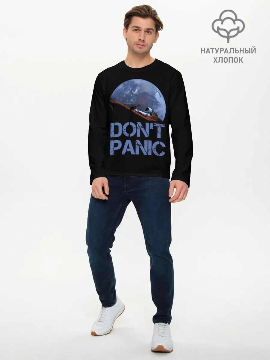Мужской лонгслив базовый / Dont Panic