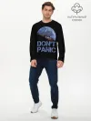 Мужской лонгслив базовый / Dont Panic