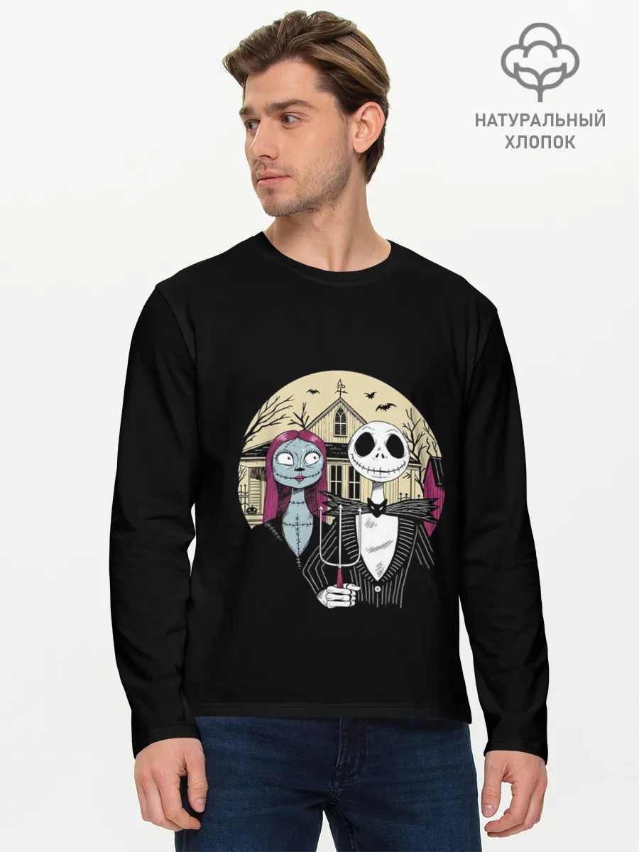Мужской лонгслив базовый / The Nightmare Before Christmas