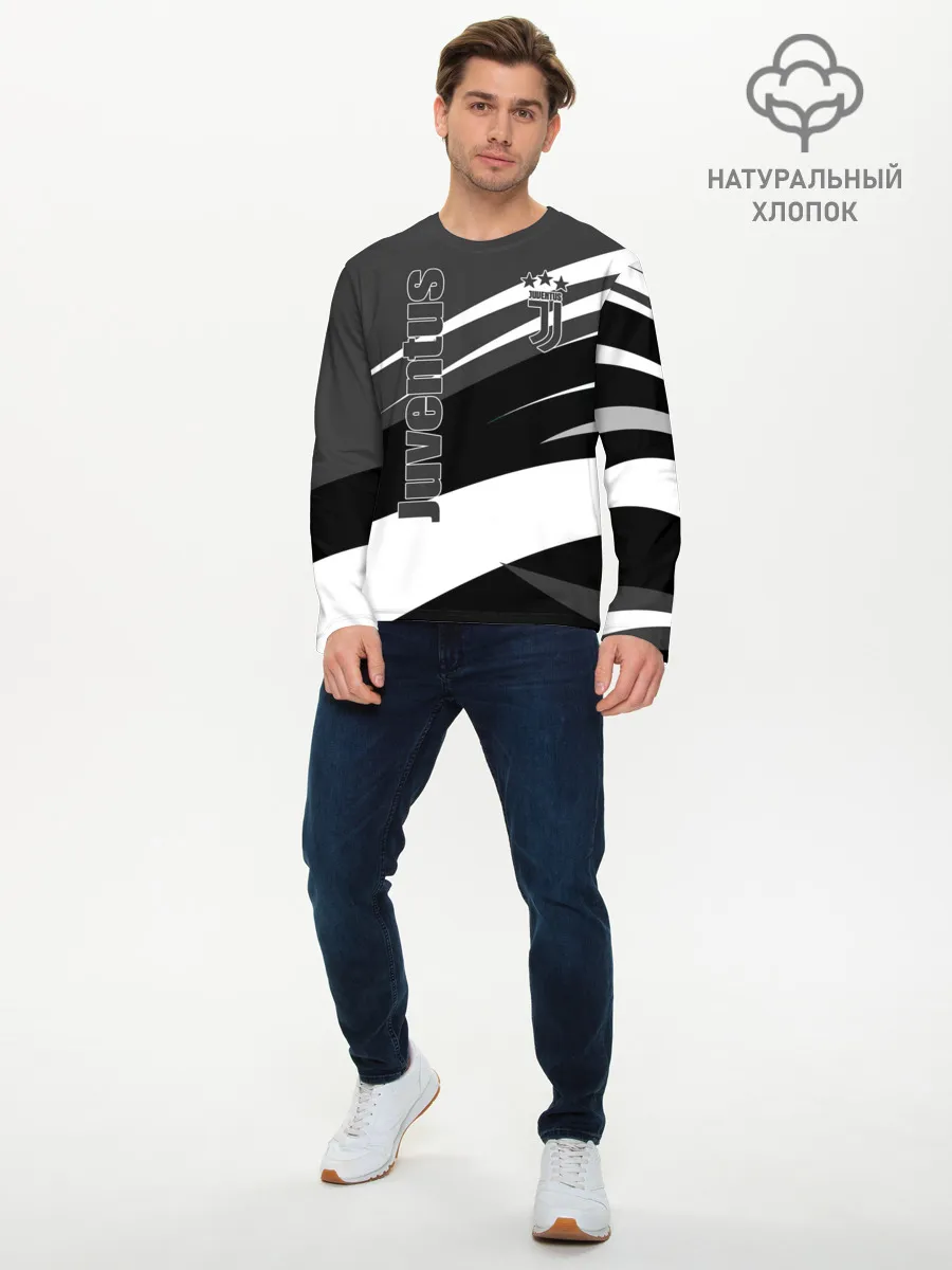Мужской лонгслив базовый / Juventus