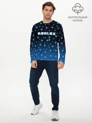 Мужской лонгслив базовый / Roblox X Marshmello