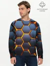 Мужской лонгслив базовый / 3D БРОНЬ
