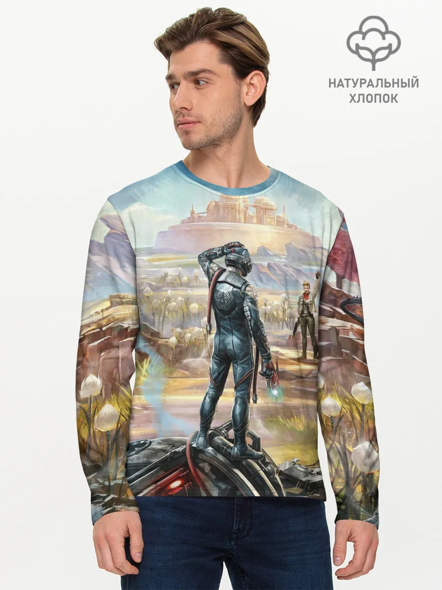 Мужской лонгслив базовый / The Outer Worlds