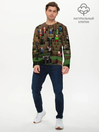 Мужской лонгслив базовый / MINECRAFT