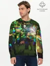 Мужской лонгслив базовый / MINECRAFT Creeper