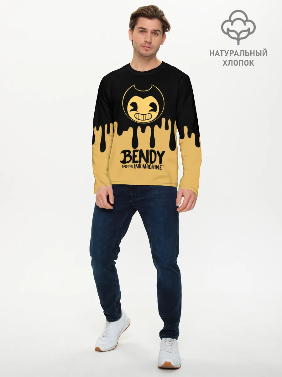 Мужской лонгслив базовый / Bendy And The Ink Machine