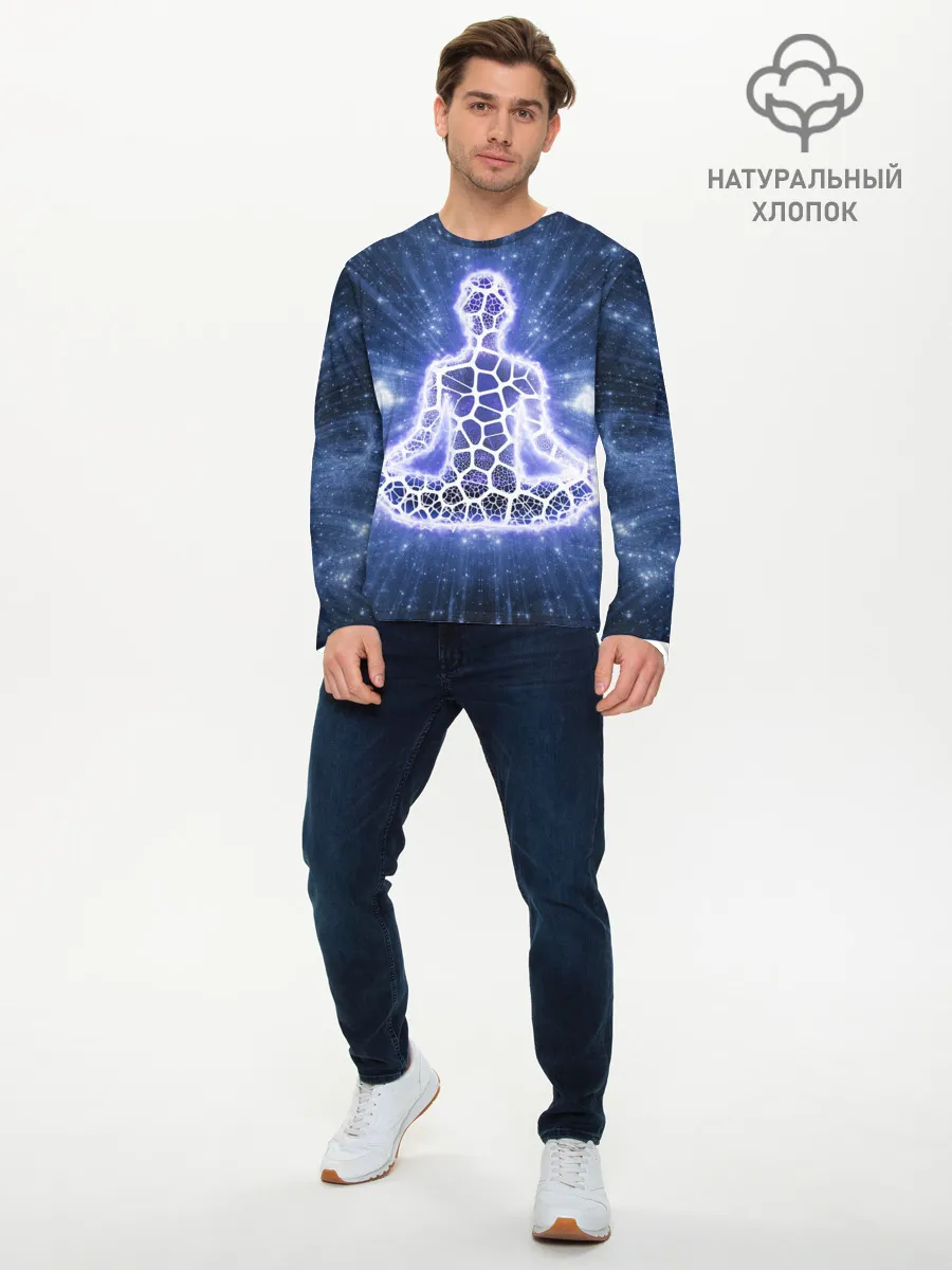 Мужской лонгслив базовый / Медитация