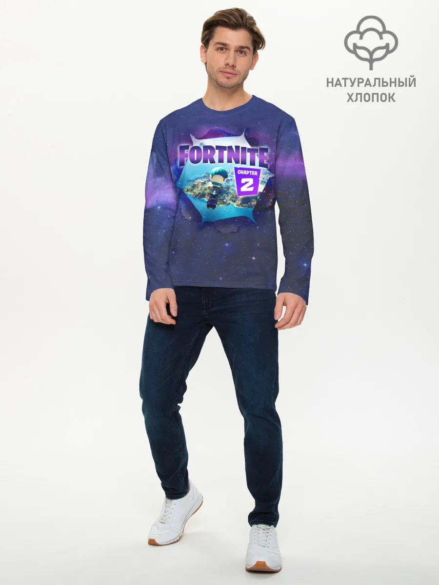 Мужской лонгслив базовый / Fortnite