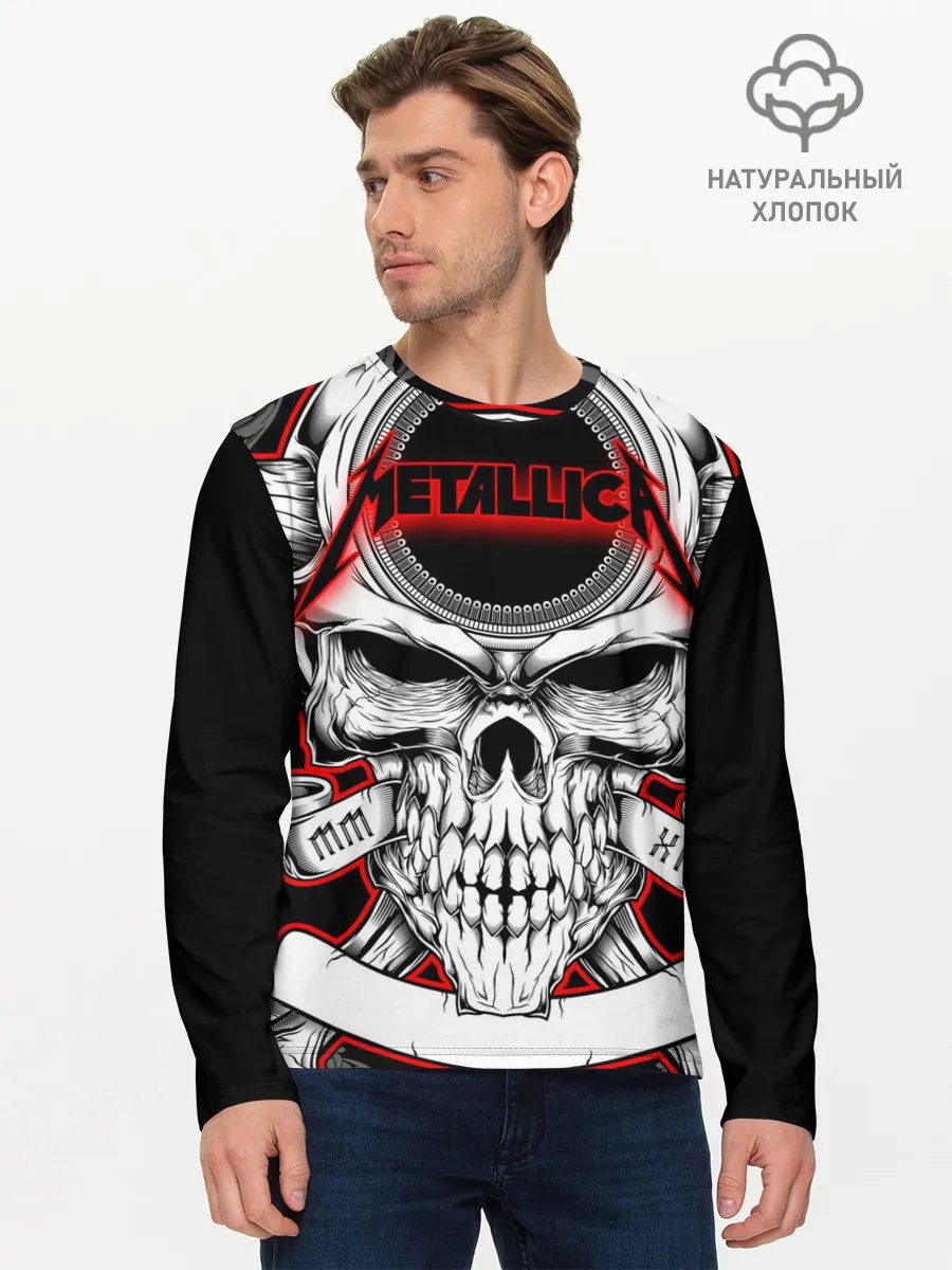 Мужской лонгслив базовый / Metallica