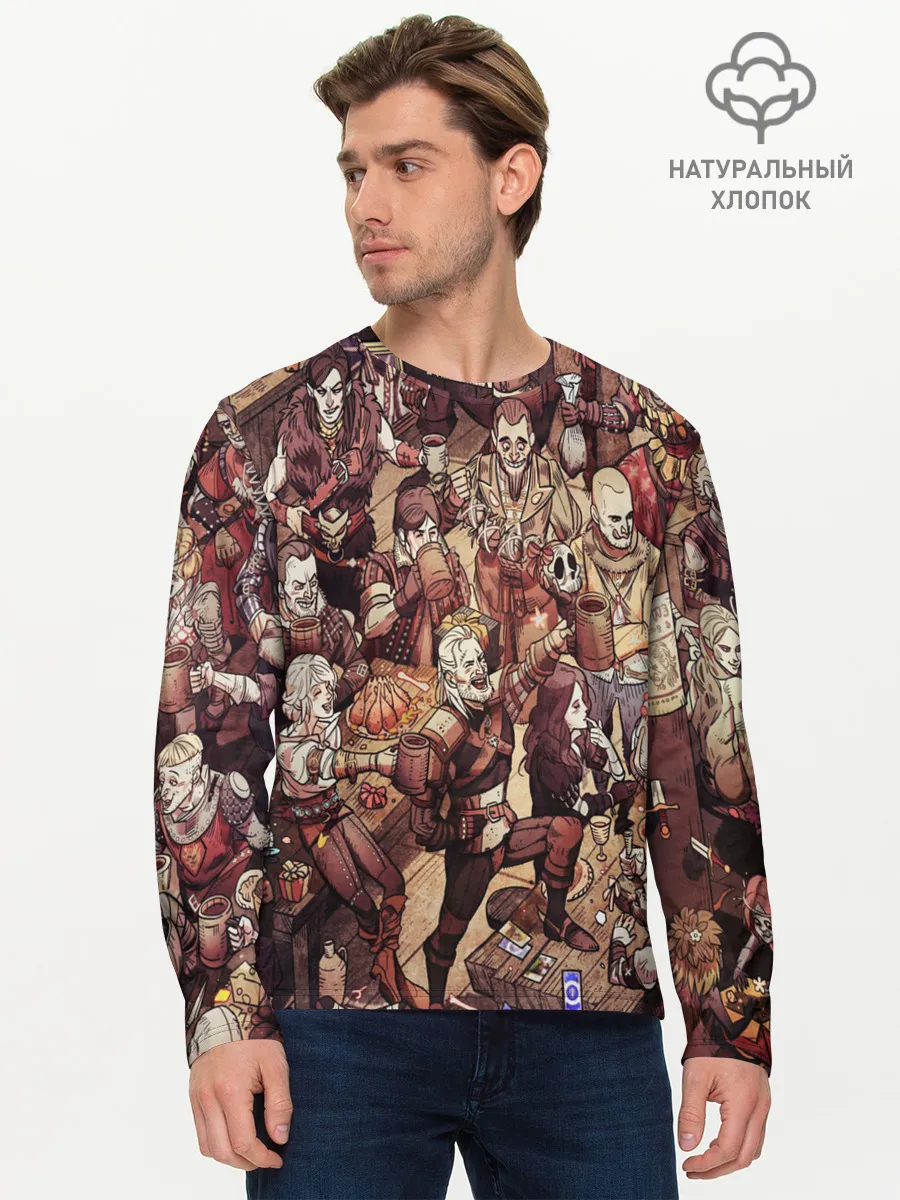 Мужской лонгслив базовый / Ведьмак