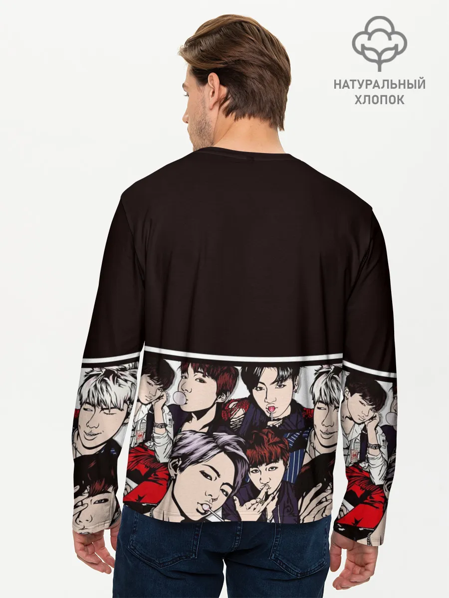 Мужской лонгслив базовый / BTS