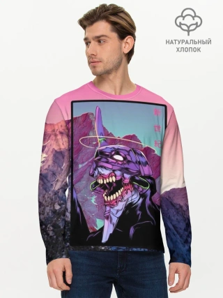 Мужской лонгслив базовый / Evangelion2