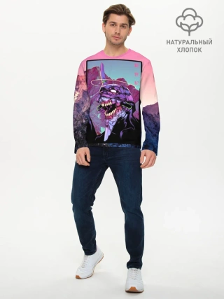 Мужской лонгслив базовый / Evangelion2