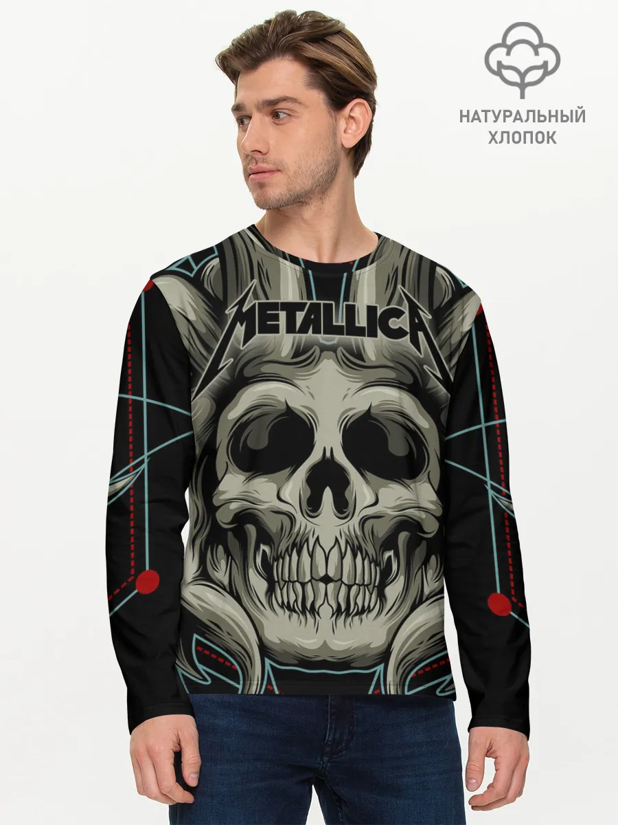 Мужской лонгслив базовый / Metallica