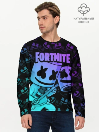 Мужской лонгслив базовый / FORTNITE MARSHMELLO