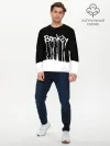 Мужской лонгслив базовый / Banksy