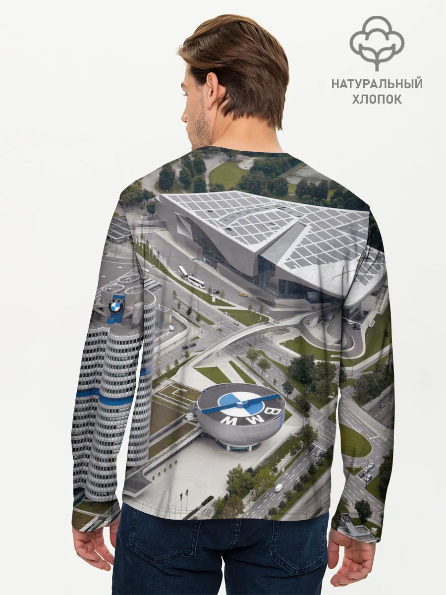 Мужской лонгслив базовый / BMW city
