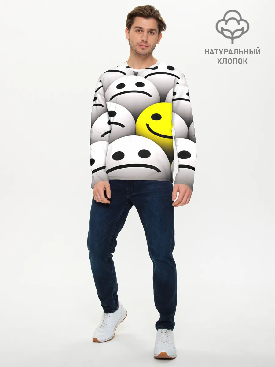 Мужской лонгслив базовый / EMOJI 2019