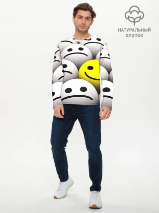 Мужской лонгслив базовый / EMOJI 2019