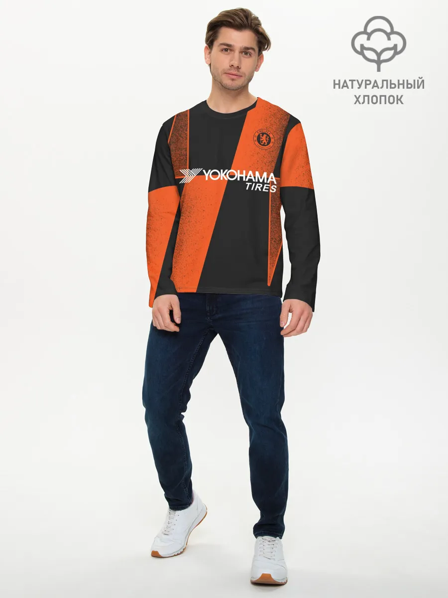 Мужской лонгслив базовый / Chelsea Prematch home