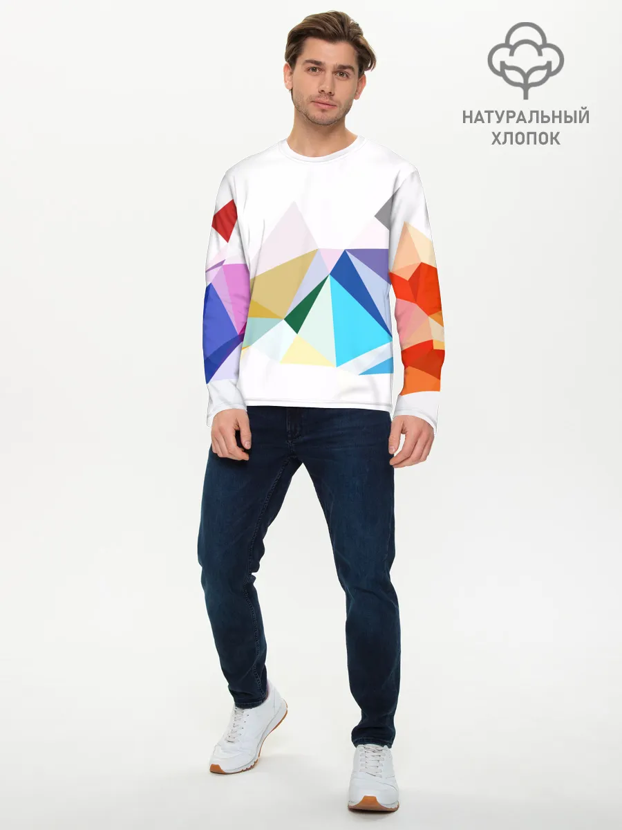 Мужской лонгслив базовый / GEOMETRY