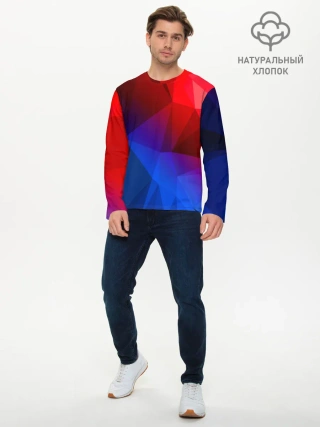 Мужской лонгслив базовый / RED&BLUE