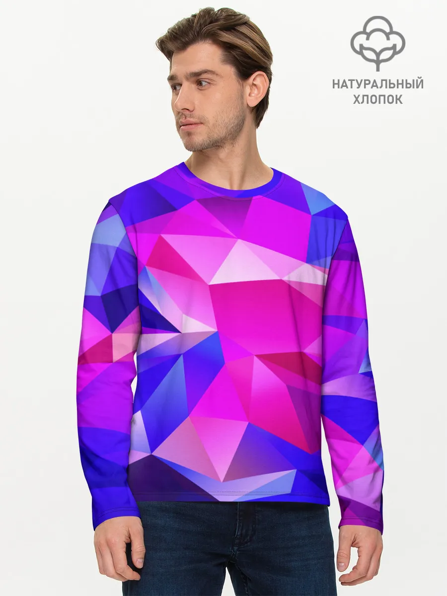 Мужской лонгслив базовый / NEON POLYGON