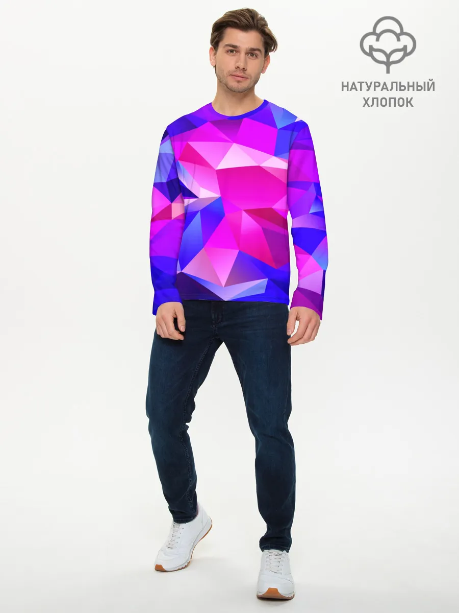 Мужской лонгслив базовый / NEON POLYGON