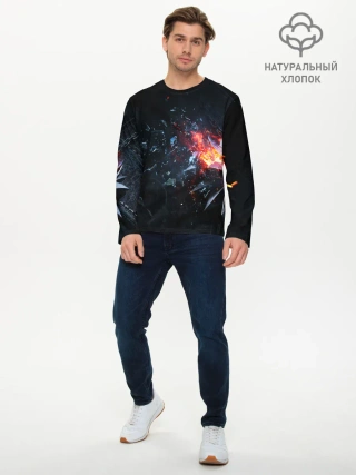 Мужской лонгслив базовый / МЕДАЛЬОН ВЕДЬМАКА