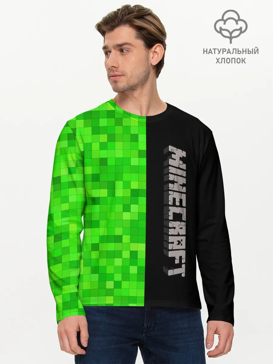 Мужской лонгслив базовый / MINECRAFT