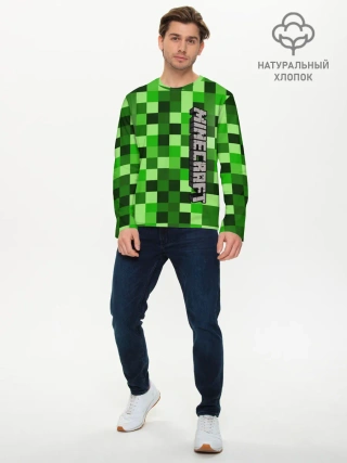 Мужской лонгслив базовый / MINECRAFT