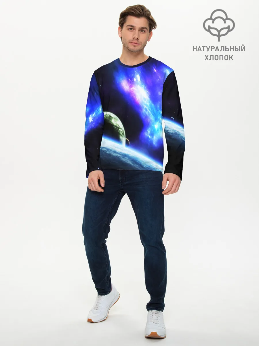 Мужской лонгслив базовый / ЗЕМЛЯ