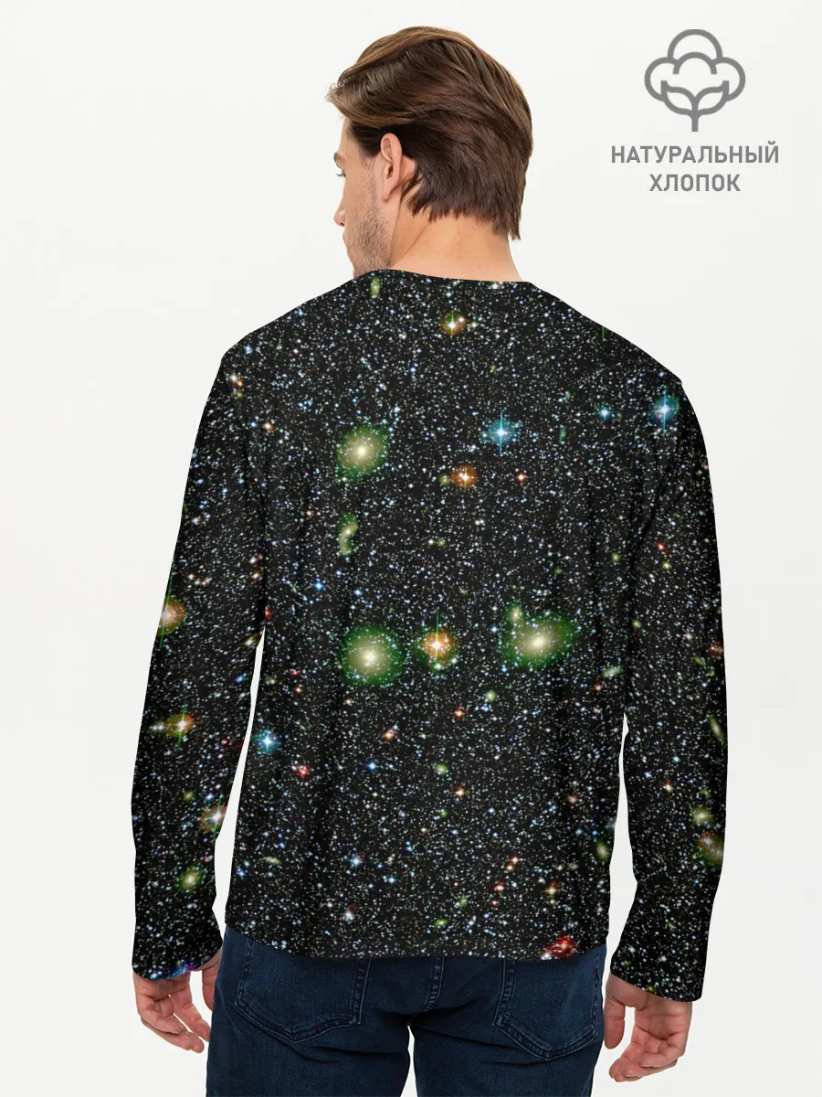 Мужской лонгслив базовый / ЗВЕЗДЫ