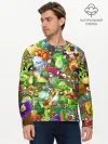 Мужской лонгслив базовый / Plants vs Zombies