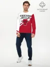 Мужской лонгслив базовый / Chicago Bulls Red-White