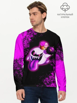 Мужской лонгслив базовый / Luigis Mansion