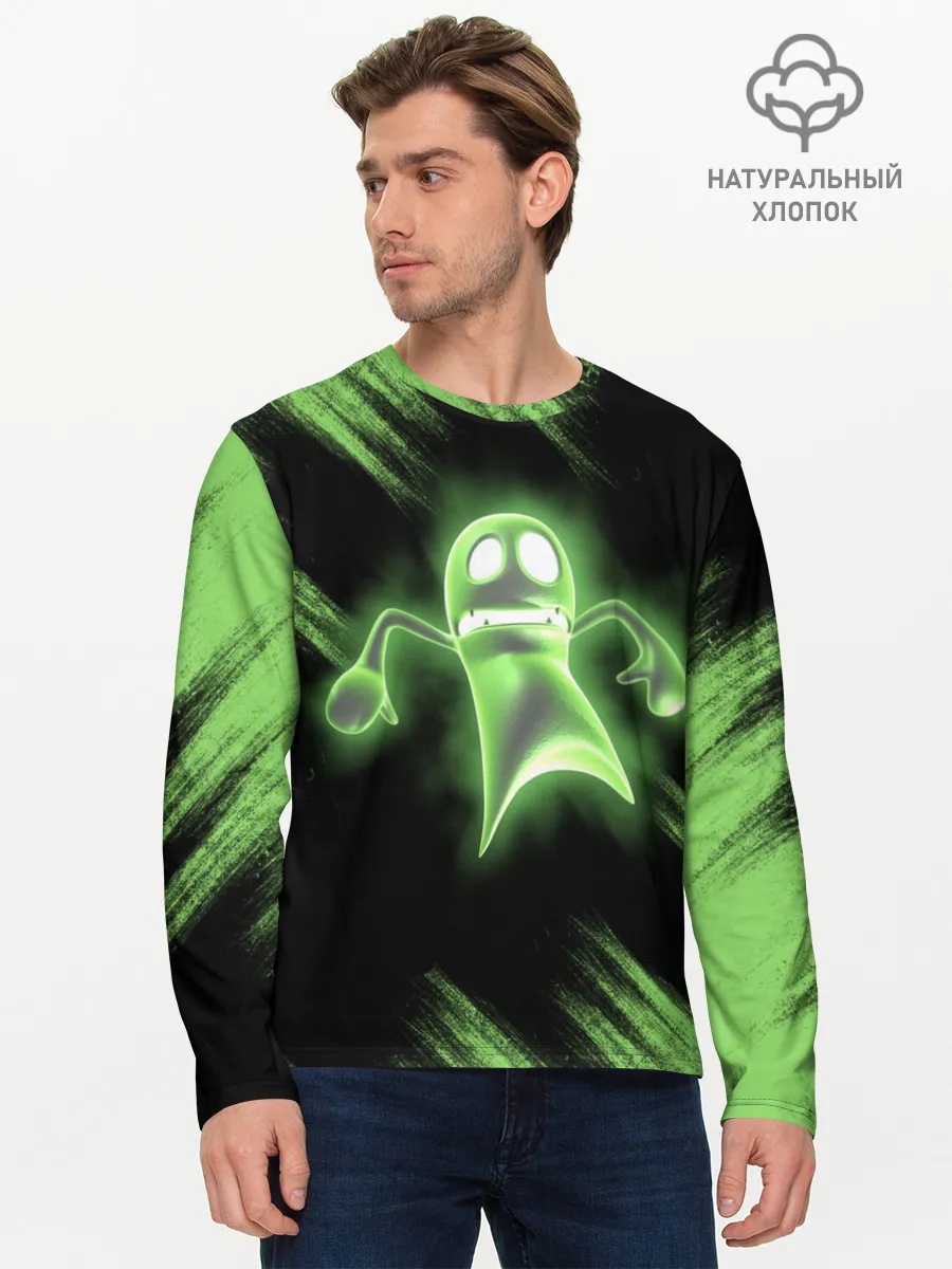 Мужской лонгслив базовый / Luigis Mansion