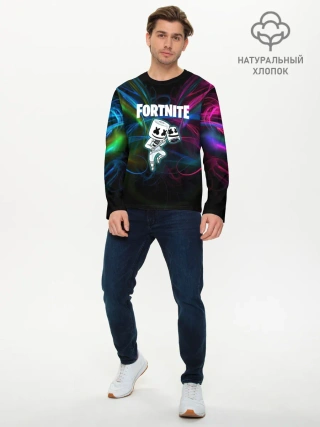 Мужской лонгслив базовый / Fortnite x Marshmallow.