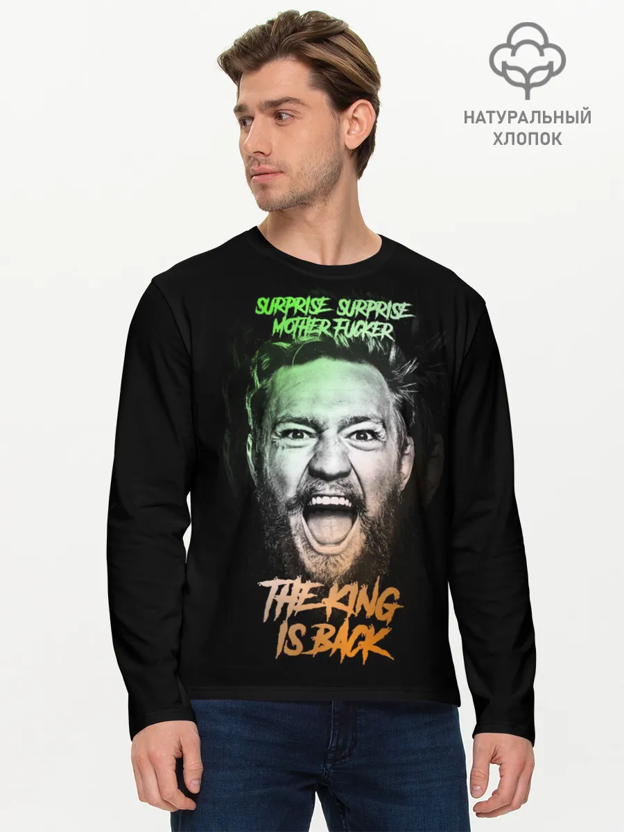 Мужской лонгслив базовый / Конор Макгрегор