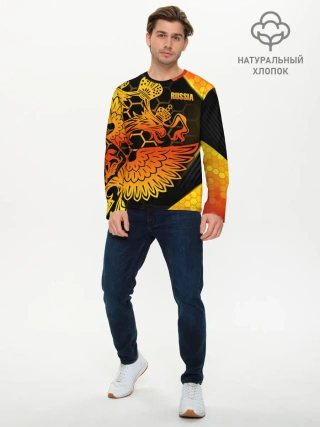 Мужской лонгслив базовый / RUSSIA Lifestyle